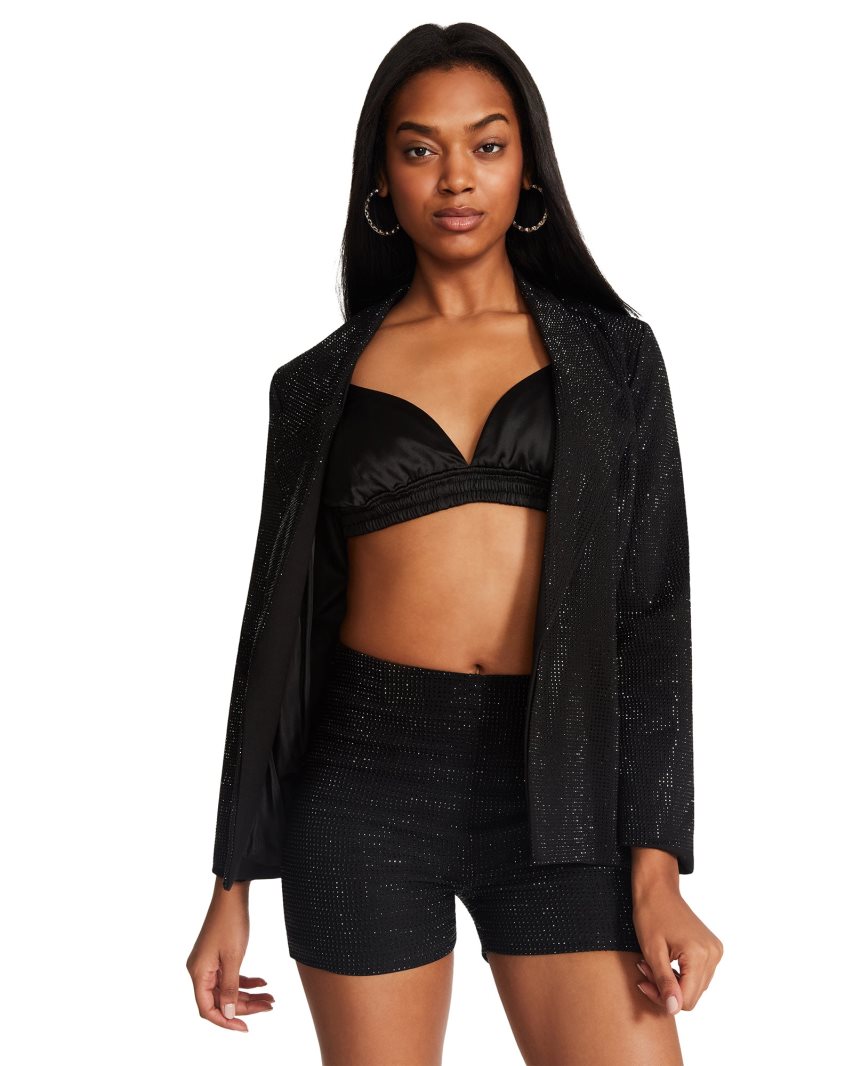 Black Steve Madden Aya Women's Jackets | PH 6349LNX